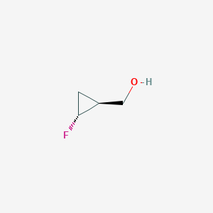 molecular formula C4H7FO B1404263 ((1S,2R)-2-fluorocyclopropyl)methanol CAS No. 169884-68-8