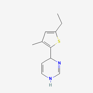 molecular formula C11H14N2S B14042646 6-(5-Ethyl-3-methylthiophen-2-yl)-1,6-dihydropyrimidine 