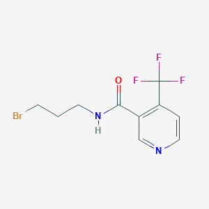 molecular formula C10H10BrF3N2O B1404272 N-(3-bromopropyl)-4-trifluoromethylnicotinamide CAS No. 750592-58-6