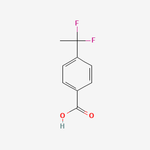 molecular formula C9H8F2O2 B1404274 4-(1,1-二氟乙基)苯甲酸 CAS No. 55805-14-6