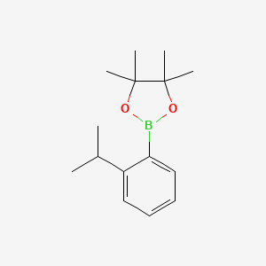 molecular formula C15H23BO2 B1404275 2-(2-Isopropylphenyl)-4,4,5,5-tetramethyl-1,3,2-dioxaborolane CAS No. 852110-33-9
