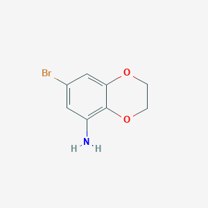 molecular formula C8H8BrNO2 B1404276 7-bromo-2,3-dihydro-1,4-benzodioxin-5-amine CAS No. 16081-47-3
