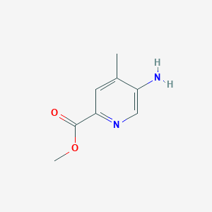 molecular formula C8H10N2O2 B1404280 Methyl 5-amino-4-methylpyridine-2-carboxylate CAS No. 868551-99-9