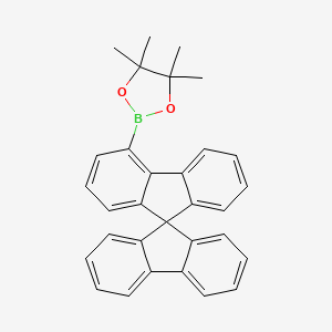 molecular formula C31H27BO2 B1404285 2-(9,9'-Spirobi[fluoren]-4-yl)-4,4,5,5-tetramethyl-1,3,2-dioxaborolane CAS No. 1161009-89-7