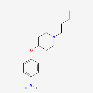 molecular formula C15H24N2O B1404286 4-(1-Butylpiperidin-4-yl)oxyaniline CAS No. 912950-35-7