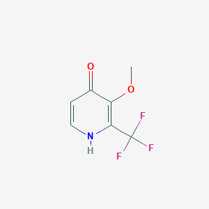 molecular formula C7H6F3NO2 B1404292 4-Hydroxy-3-methoxy-2-(trifluoromethyl)pyridine CAS No. 1184172-42-6