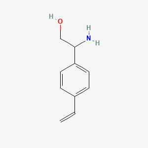 molecular formula C10H13NO B14043027 2-Amino-2-(4-vinylphenyl)ethanol 