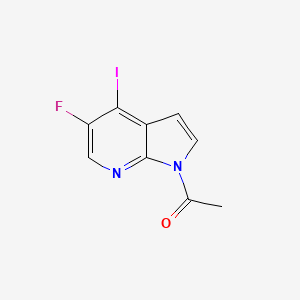 molecular formula C9H6FIN2O B1404303 1-Acetyl-5-fluoro-4-iodo-7-azaindole CAS No. 942920-15-2