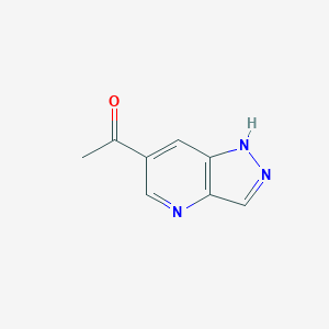 molecular formula C8H7N3O B1404304 1-(1H-pyrazolo[4,3-b]pyridin-6-yl)ethanone CAS No. 1256787-55-9