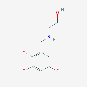 molecular formula C9H10F3NO B1404315 2-[[(2,3,5-Trifluorophenyl)methyl]amino]ethanol CAS No. 1076206-19-3