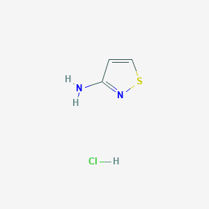 molecular formula C3H5ClN2S B1404317 异噻唑-3-胺盐酸盐 CAS No. 1955506-86-1