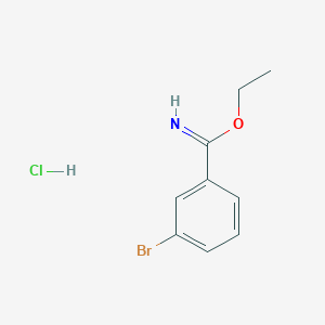 molecular formula C9H11BrClNO B1404330 盐酸 3-溴苯并咪酯乙酯 CAS No. 57508-63-1