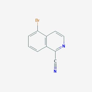 molecular formula C10H5BrN2 B1404331 5-溴异喹啉-1-腈 CAS No. 956003-76-2