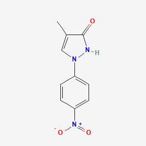 molecular formula C10H9N3O3 B1404332 4-Methyl-1-(4-nitrophenyl)-1H-pyrazol-3-ol CAS No. 860761-90-6