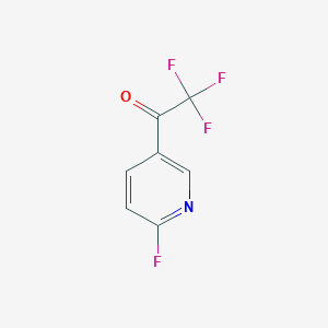 B1404335 2,2,2-Trifluoro-1-(6-fluoropyridin-3-yl)ethan-1-one CAS No. 950687-45-3