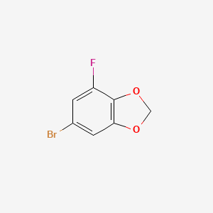 molecular formula C7H4BrFO2 B1404343 6-Bromo-4-fluoro-1,3-benzodioxole CAS No. 1415022-32-0