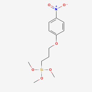 molecular formula C12H19NO6Si B1404348 Trimethoxy(3-(4-nitrophenoxy)propyl)silane CAS No. 55339-45-2