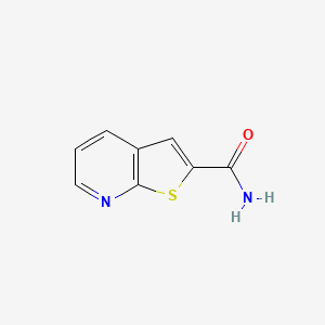 molecular formula C8H6N2OS B1404352 噻吩并[2,3-b]吡啶-2-甲酰胺 CAS No. 1824270-94-1