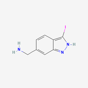 molecular formula C8H8IN3 B1404355 (3-iodo-1H-indazol-6-yl)methanamine CAS No. 1820712-10-4