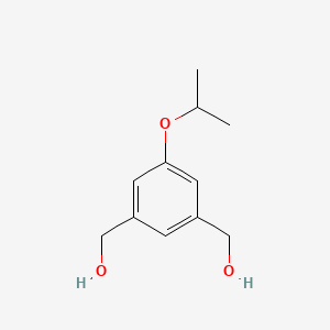 molecular formula C11H16O3 B1404359 （3-羟甲基-5-异丙氧基苯基）-甲醇 CAS No. 1823335-34-7