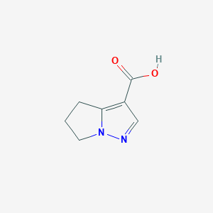 molecular formula C7H8N2O2 B1404361 5,6-Dihydro-4H-pyrrolo[1,2-b]pyrazole-3-carboxylic acid CAS No. 796729-10-7