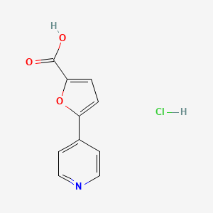molecular formula C10H8ClNO3 B1404363 5-(Pyridin-4-yl)furan-2-carboxylic acid hydrochloride CAS No. 222986-72-3