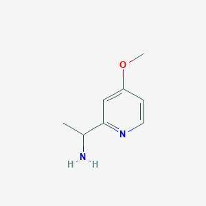 molecular formula C8H12N2O B1404364 1-(4-Methoxypyridin-2-yl)ethan-1-amine CAS No. 58088-65-6