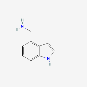 molecular formula C10H12N2 B1404373 (2-甲基-1H-吲哚-4-基)甲胺 CAS No. 1360883-23-3