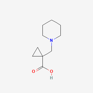 molecular formula C10H17NO2 B1404379 1-(哌啶-1-基甲基)环丙烷羧酸 CAS No. 1267426-00-5