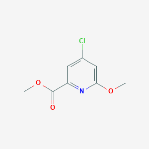 molecular formula C8H8ClNO3 B1404380 4-氯-6-甲氧基吡啶甲酸甲酯 CAS No. 204378-37-0