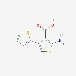molecular formula C9H7NO2S2 B1404381 5'-氨基-2,3'-联噻吩-4'-羧酸 CAS No. 1368920-44-8