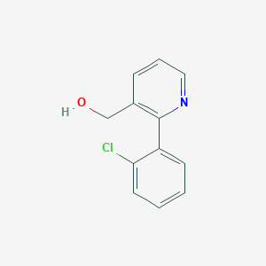 molecular formula C12H10ClNO B1404384 [2-(2-Chlorophenyl)pyridin-3-yl]methanol CAS No. 1628012-07-6