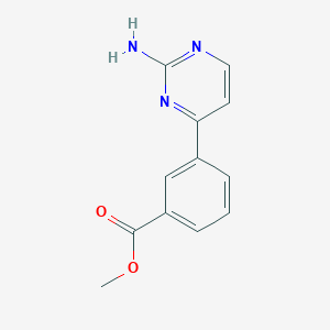 molecular formula C12H11N3O2 B1404386 Methyl 3-(2-aminopyrimidin-4-yl)benzoate CAS No. 579476-49-6