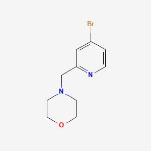 molecular formula C10H13BrN2O B1404389 4-(4-Bromo-pyridin-2-ylmethyl)-morpholine CAS No. 380381-64-6