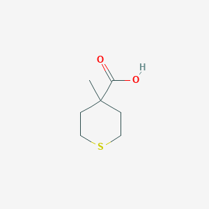 molecular formula C7H12O2S B1404391 4-甲基噻烷-4-羧酸 CAS No. 1262411-34-6