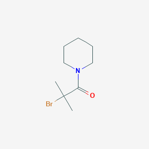 molecular formula C9H16BrNO B1404392 2-Bromo-2-methyl-1-(piperidin-1-yl)propan-1-one CAS No. 13973-69-8