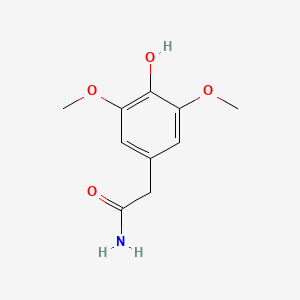 molecular formula C10H13NO4 B1404394 (3,5-Dimethoxy-4-hydroxyphenyl)acetamide CAS No. 42973-68-2