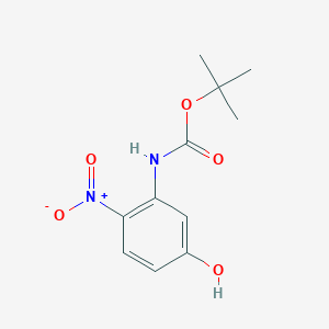 molecular formula C11H14N2O5 B1404399 tert-Butyl (5-hydroxy-2-nitrophenyl)carbamate CAS No. 335352-07-3