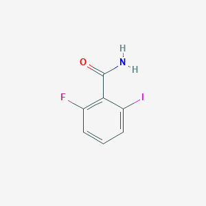 molecular formula C7H5FINO B1404400 2-氟-6-碘苯甲酰胺 CAS No. 676445-27-5