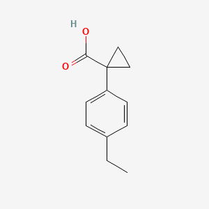 molecular formula C12H14O2 B1404404 1-(4-Ethylphenyl)cyclopropane-1-carboxylic acid CAS No. 1314763-74-0