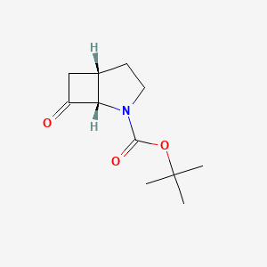 molecular formula C11H17NO3 B1404409 cis-7-Oxo-2-aza-bicyclo[3.2.0]heptane-2-carboxylic acid tert-butyl ester CAS No. 1263379-01-6