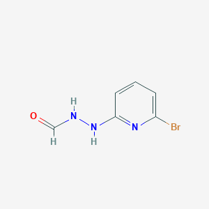 molecular formula C6H6BrN3O B1404411 N'-(6-bromopyridin-2-yl)formic hydrazide CAS No. 1437312-09-8