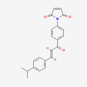 B1404424 1-{4-[(2E)-3-(4-Isopropylphenyl)prop-2-enoyl]phenyl}-1H-pyrrole-2,5-dione CAS No. 1365988-70-0