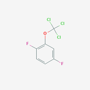 molecular formula C7H3Cl3F2O B1404428 1,4-Difluoro-2-(trichloromethoxy)benzene CAS No. 1404194-69-9