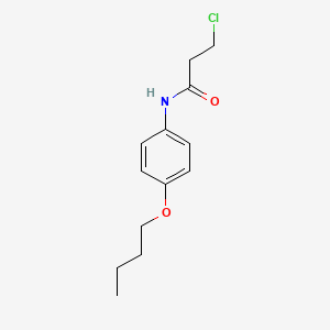 N-(4-butoxyphenyl)-3-chloropropanamide