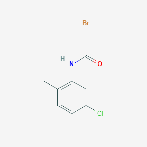 molecular formula C11H13BrClNO B1404439 2-bromo-N-(5-chloro-2-methylphenyl)-2-methylpropanamide CAS No. 1365963-36-5