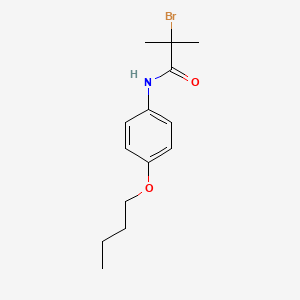 molecular formula C14H20BrNO2 B1404440 2-bromo-N-(4-butoxyphenyl)-2-methylpropanamide CAS No. 23532-45-8
