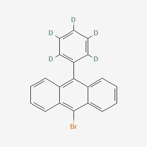 molecular formula C20H13Br B14044483 9-Bromoanthracene-10-Benzene-D5 