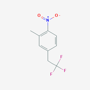 molecular formula C9H8F3NO2 B1404452 2-Methyl-1-nitro-4-(2,2,2-trifluoroethyl)benzene CAS No. 1404193-89-0