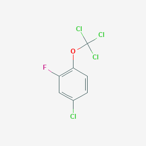 4-Chloro-2-fluoro-1-(trichloromethoxy)benzene